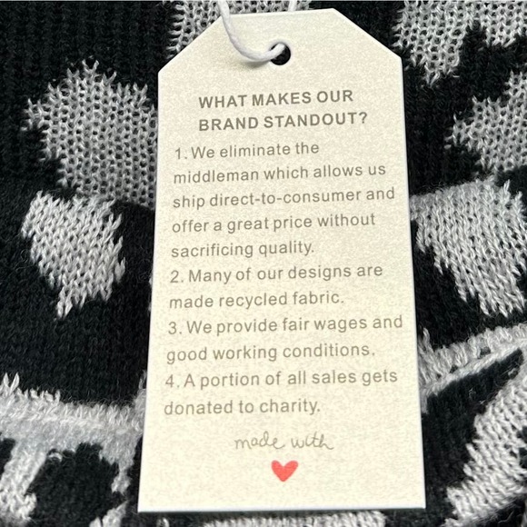 NEW! Made With Love Women’s Oversized Medium Cowl Neck Long Sleeve Sweater, V554 - Picture 13 of 15